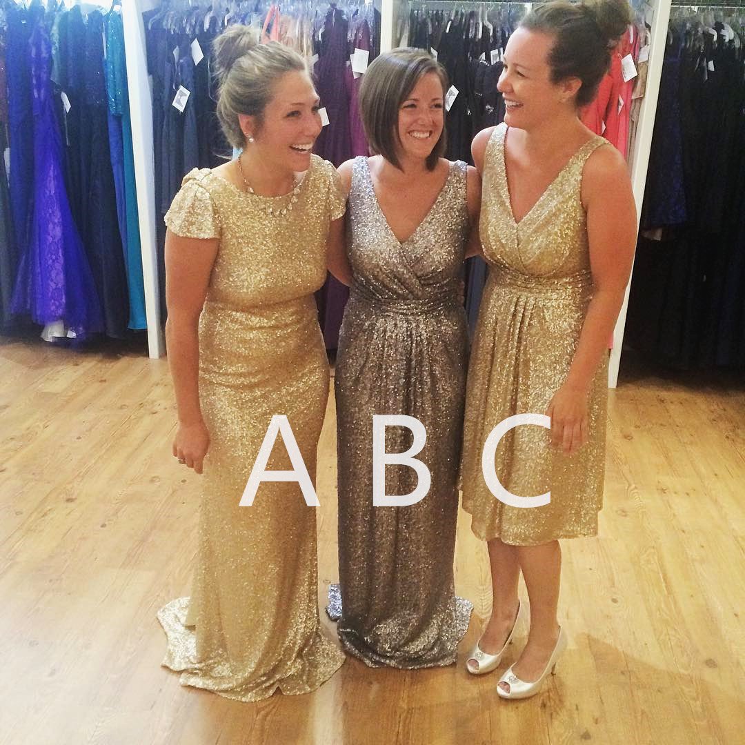 modern bridesmaid dress,glitter dress,sequins gowns