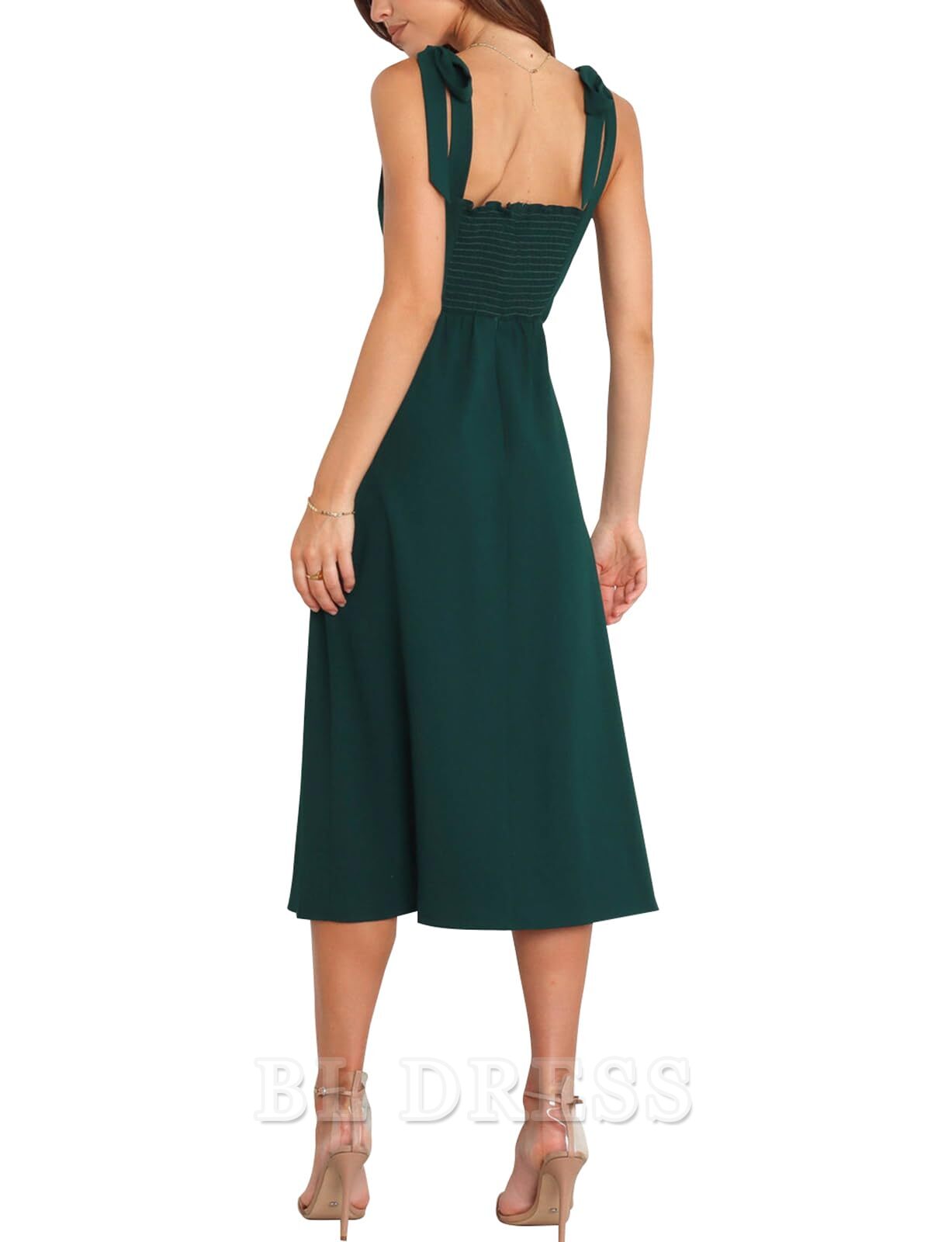 Elegant Square Neck Split formal dresses Bridesmaid Dresses evening gown Prom Dress