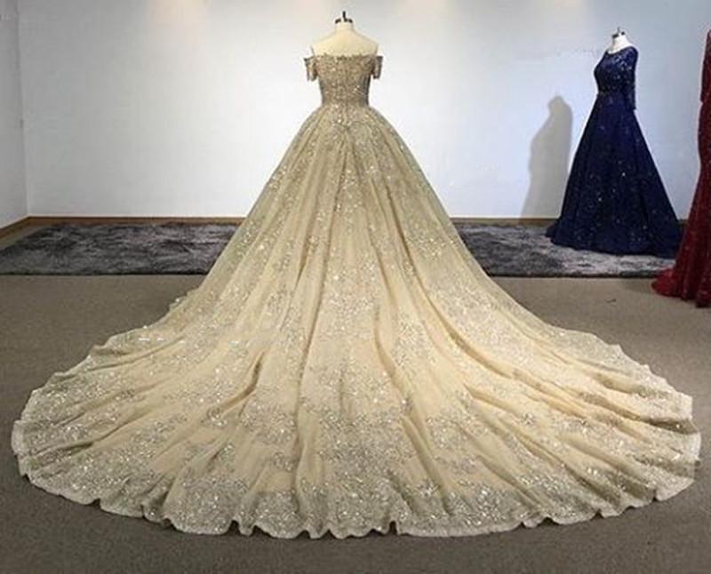 Luxury Lace Wedding Dresses Ball Gowns From Dubai