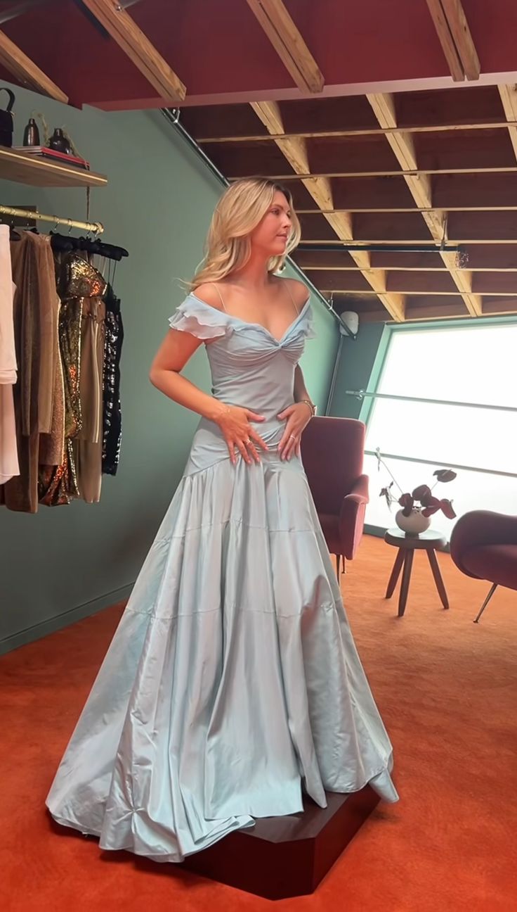 Light Blue Elegant Long Mermaid Evening Dress Formal Dresses