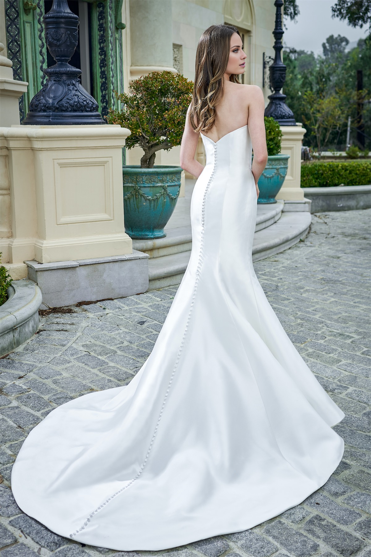 Charming Fish Tail Sweetheart Strapless Collar Wedding Dress
