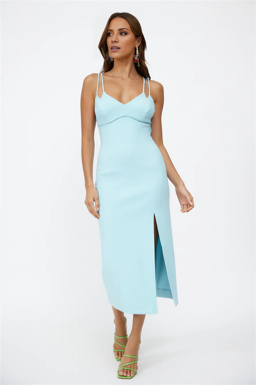 Jimiss V-neck shoulder strap with backless side slit long style Prom dress