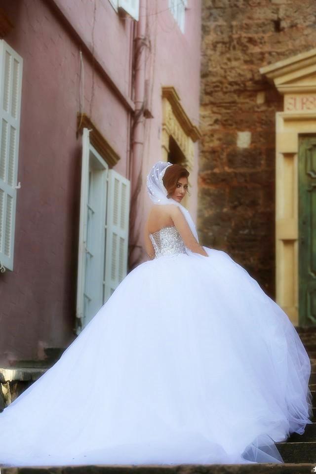 2019 Wedding Dresses Sweetheart Crystal Beaded Ball Gowns