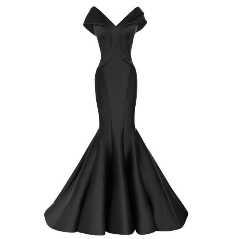 off the shoulder v neck long taffeta mermaid evening dresses long prom gowns 2017