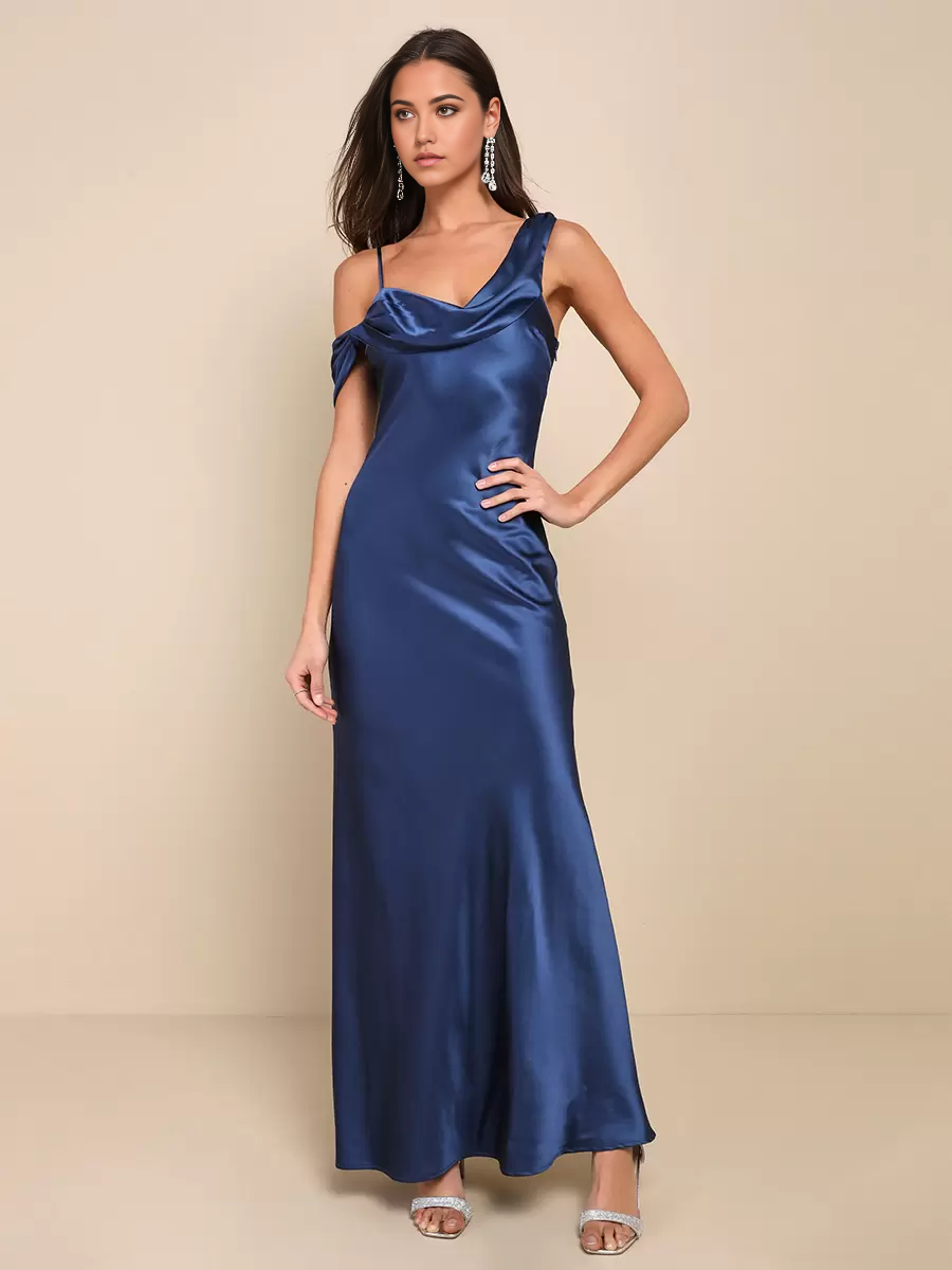 Mermaid Open Back Asymmetrical Wedding formal dresses evening gown Party Dresses Bridesmaid Dress