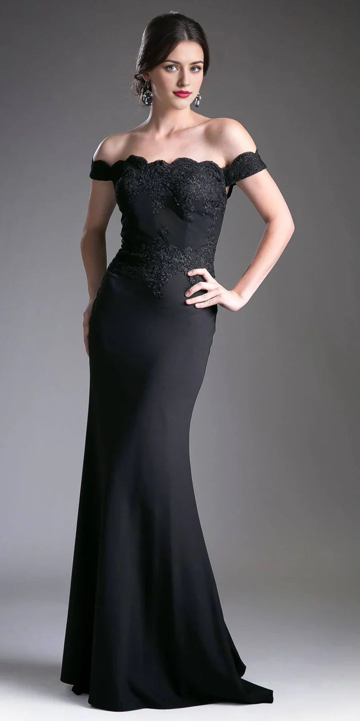Weitese Off-the-Shoulder Long Floor Length Satin Gown Bridesmaid Dresses