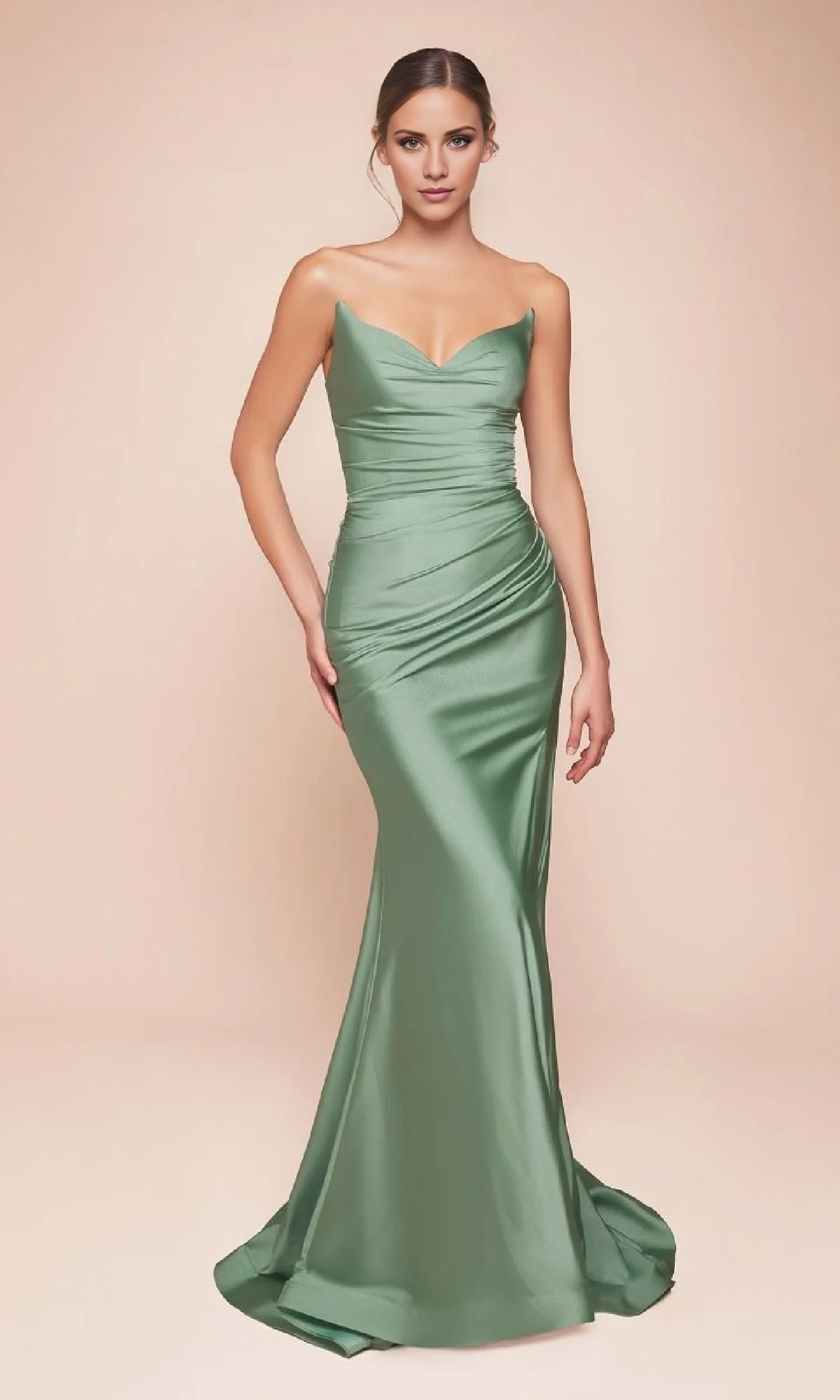 Jimiss off shoulder collar strapless backless side slit and floor length evening dress