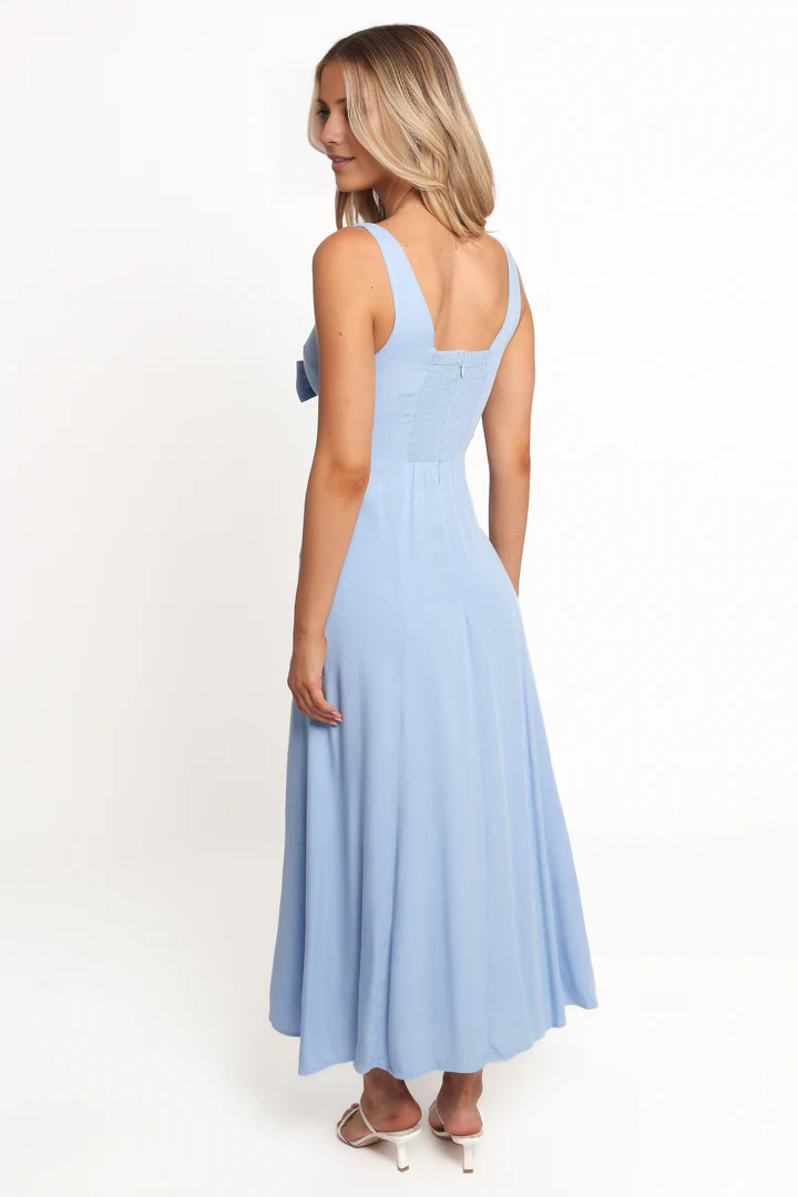 Jimiss V-neck sleeveless backless mid length Prom dress