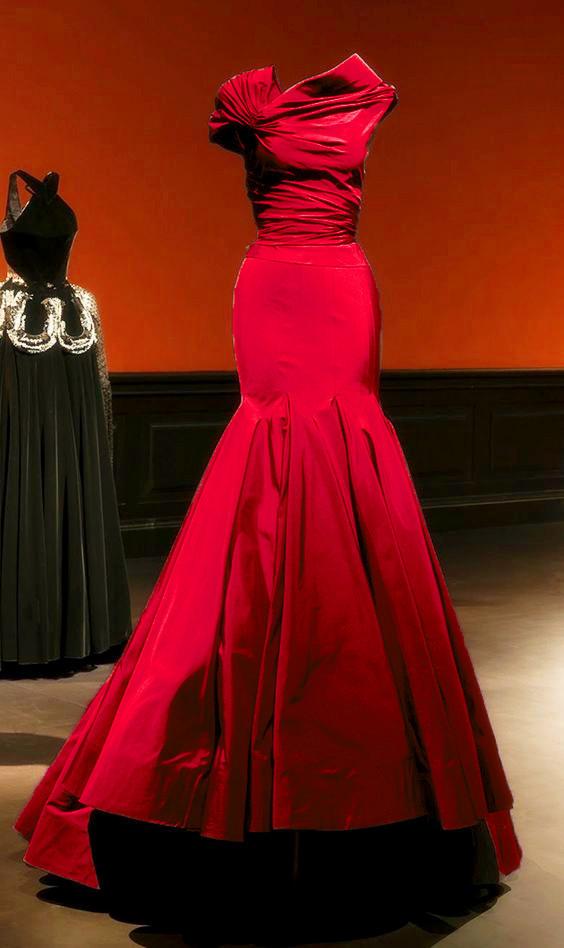 Unique Taffeta Mermaid Prom Evening Dresses 2017 Women's Couture Fashion