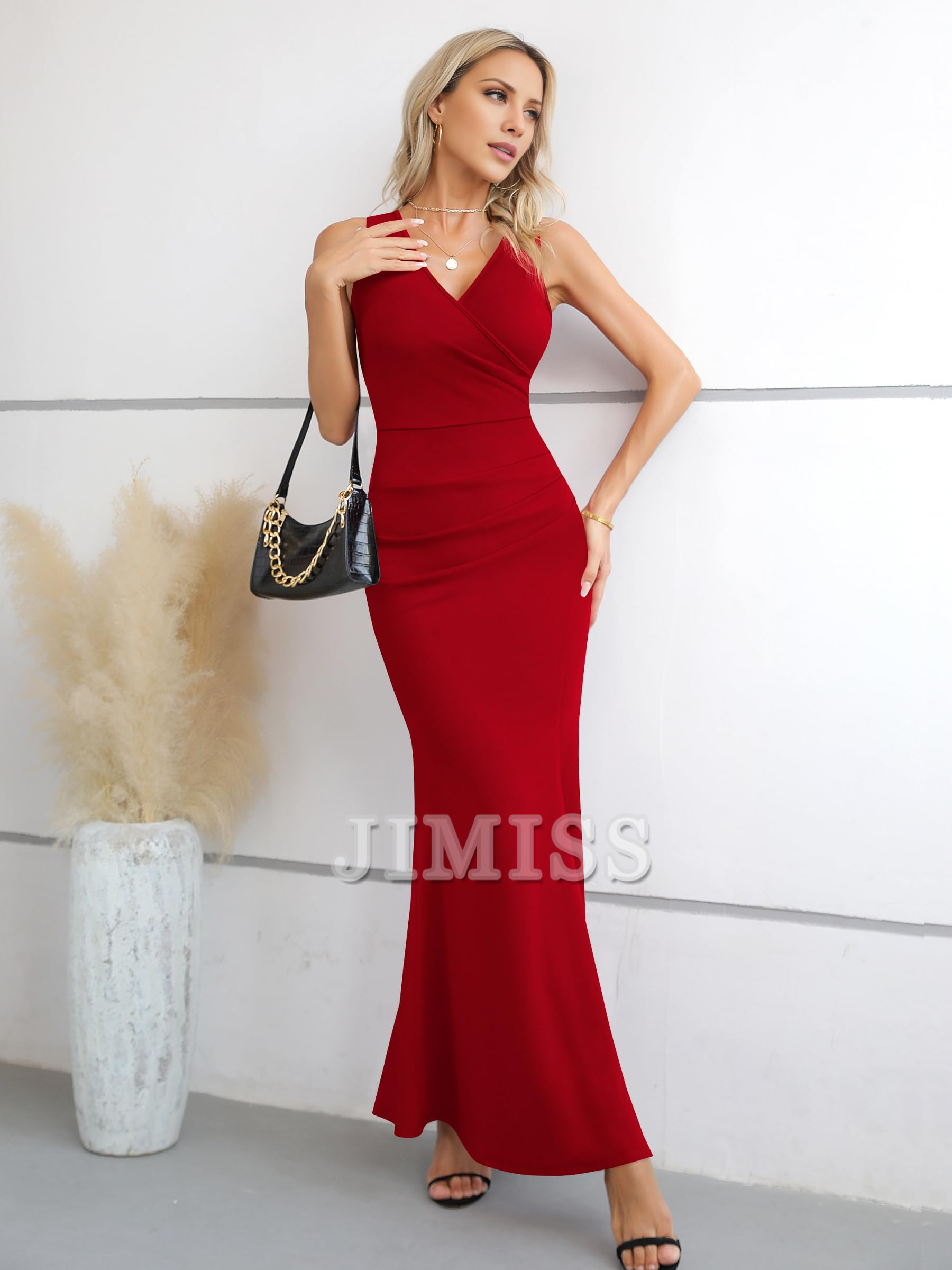 V-neck ball gown long dress party wrap elegant festival slimming evening gown