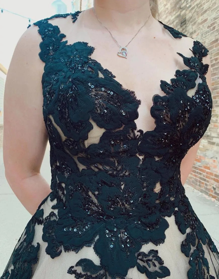 Aimishang Wedding Dress Open Back Court Train With Appliques