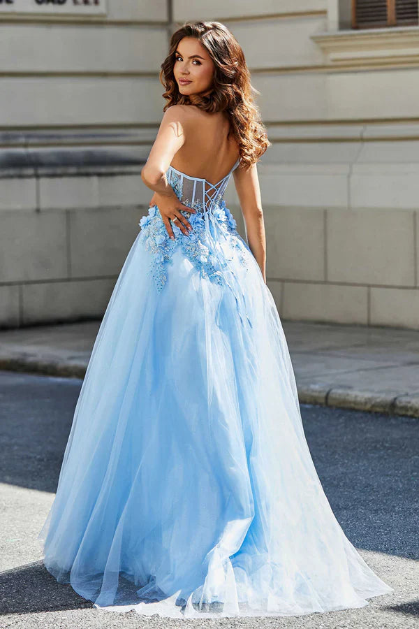 Aimishang Elegant Evening Dress Corset Bodice One Shoulder Tulle Dress Prom Dresses