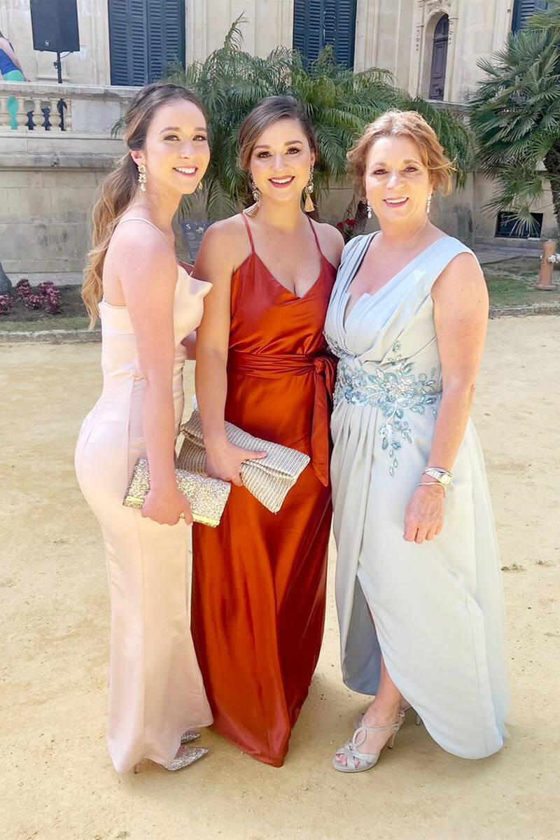 Straps V-Neck Burnt Orange Long Bridesmaid Dress