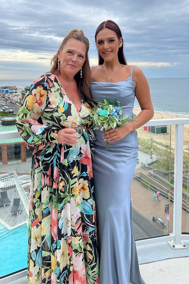 Cowl Neck Dusty Blue Long Bridesmaid Dress