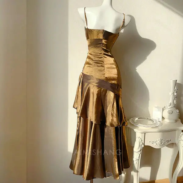 Aimishang Elegant Ruffled Tiered Maxi Dress Long Prom Dress Charming Evening Party Dress Women's Dresses