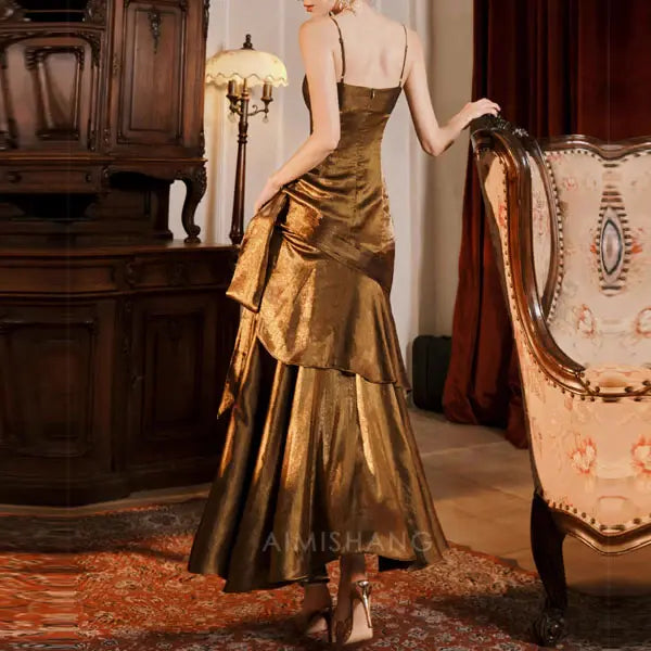 Aimishang Elegant Ruffled Tiered Maxi Dress Long Prom Dress Charming Evening Party Dress Women's Dresses