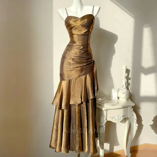 Aimishang Elegant Ruffled Tiered Maxi Dress Long Prom Dress Charming Evening Party Dress Women's Dresses