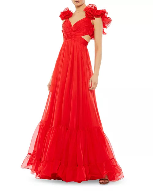 Aimishang Red A-Line Long Prom Dress Charming Evening Party Dress Formal Dress