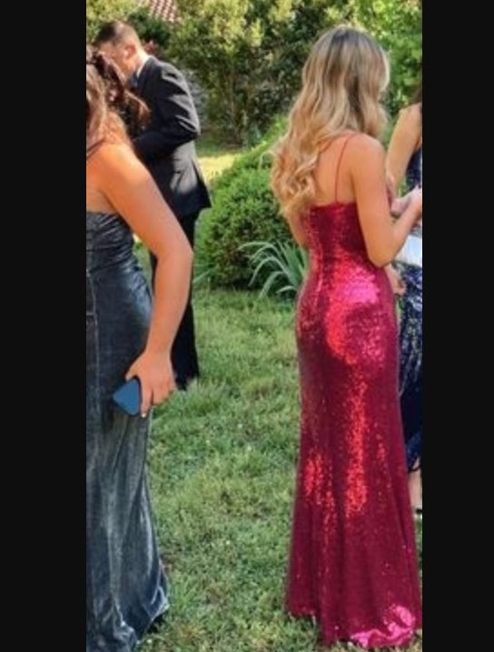 Wholesale Sequin Prom Dresses Long Sparkly Evening Party Dress Graduation Dress With Slit