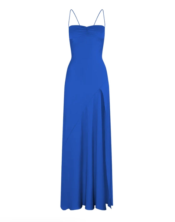 Aimishang Elegant Dresses Gowns Evening Dresses Spaghetti Straps Long Prom Dress Satin Formal Party Dress