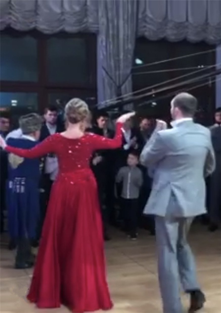 Long Sleeves Floor Length Satin Evening Dresses Sequin Beaded