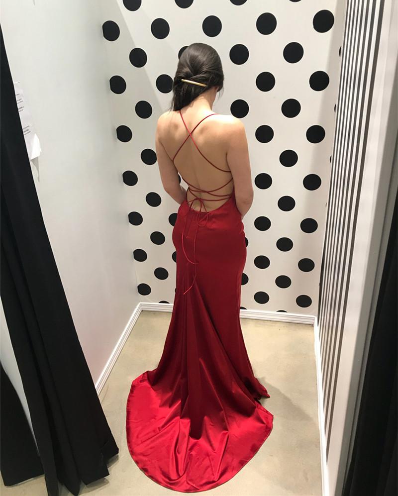 Sexy Strapless Long Satin Mermaid Prom Dresses
