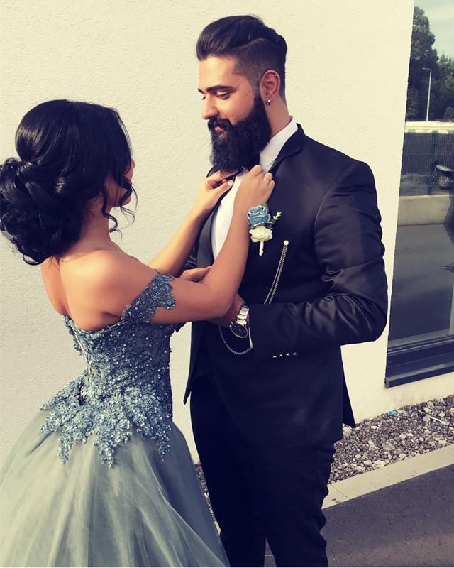 Sequin Lace Off Shoulder Mermaid Evening Dresses With Removable Skirt