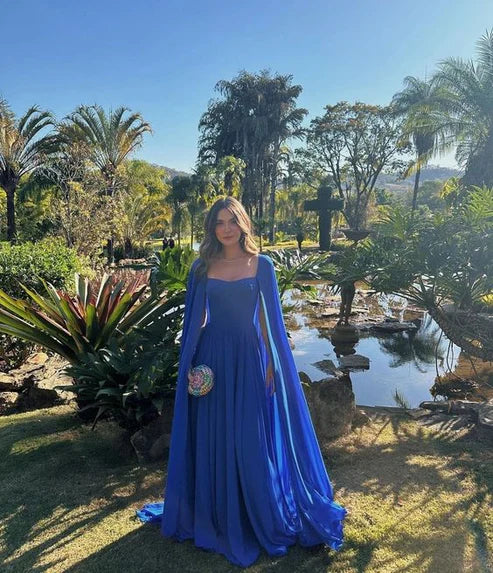 Aimishang Dress Wholesale Stunning Royal Blue A-line Prom Dress Princess Dress Elegant Evening Party Dress