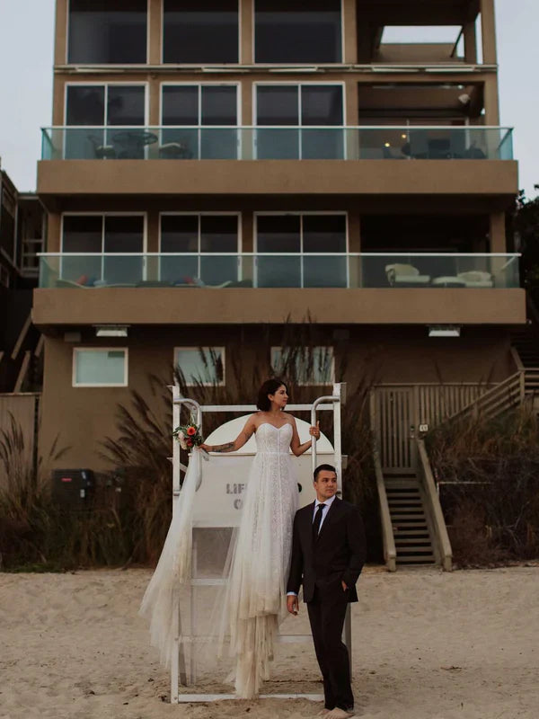 Exquisite Floral Lace Sweetheart A-line Bridal Dresses Off Shoulder Elegant Wedding Dress