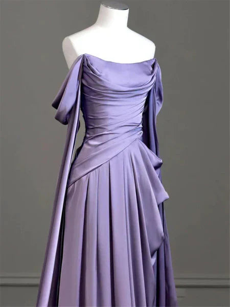 Elegant Off Shoulder A-Line Formal Long Party Dress Charming Evening Dress Wholesale