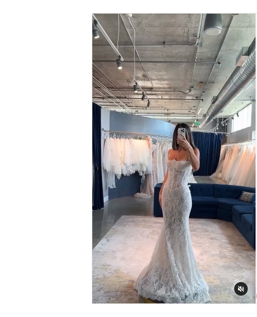 White Strapless Appliques Lace Mermaid Elegant Wedding Dress Floor Length Charming Wholesale