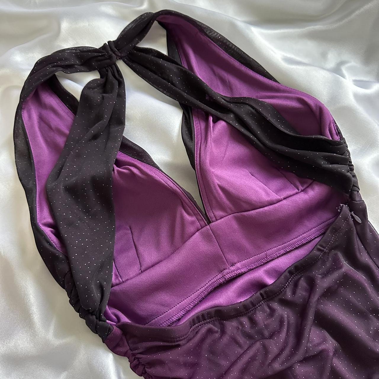 Charming Purple Gradient Long Prom Dress Wed Dress Formal Gown