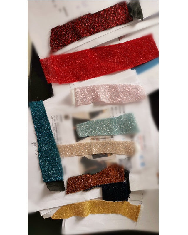 Glitter Mermaid Halter Ruffles Backless Evening Dress