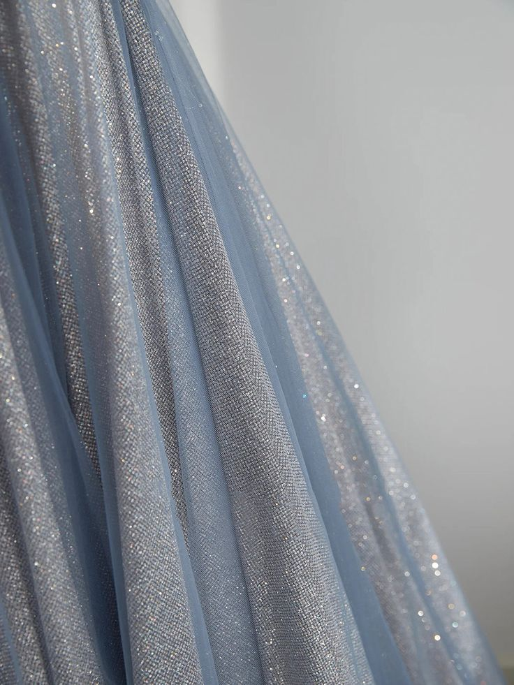 Shiny Tulle Long Prom Dresses A-Line Woman Dress Elegant Party