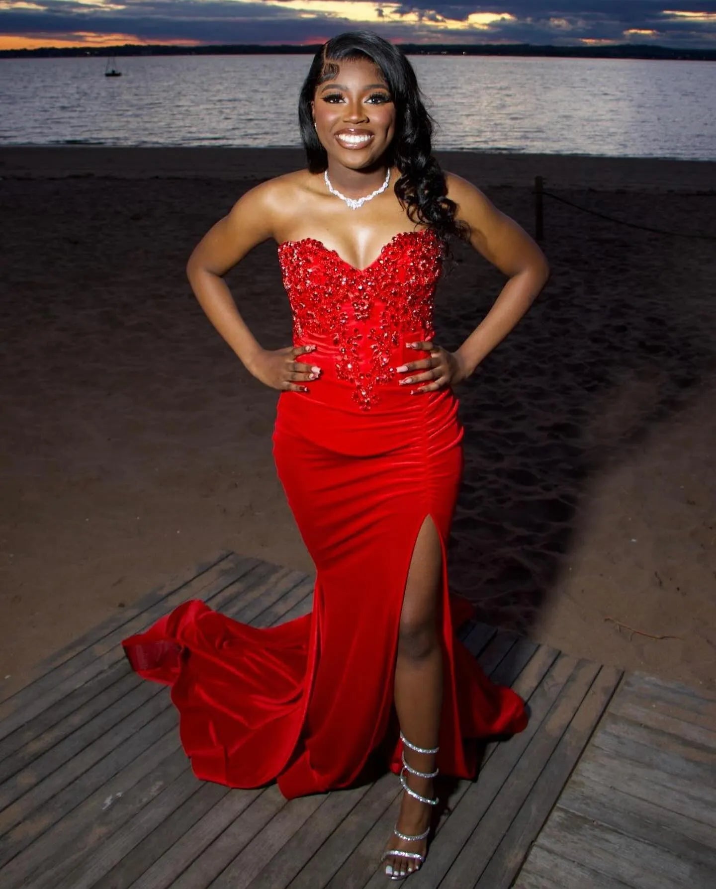 Best Mermaid Prom Dress with Slit Elegant Gowns Evening