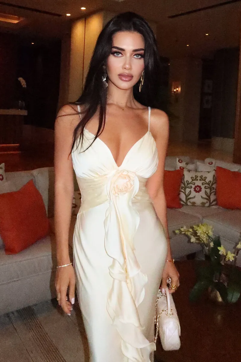 Beautiful Mermaid Spaghetti Straps Satin Long Party Dresses Prom Dress SD2043