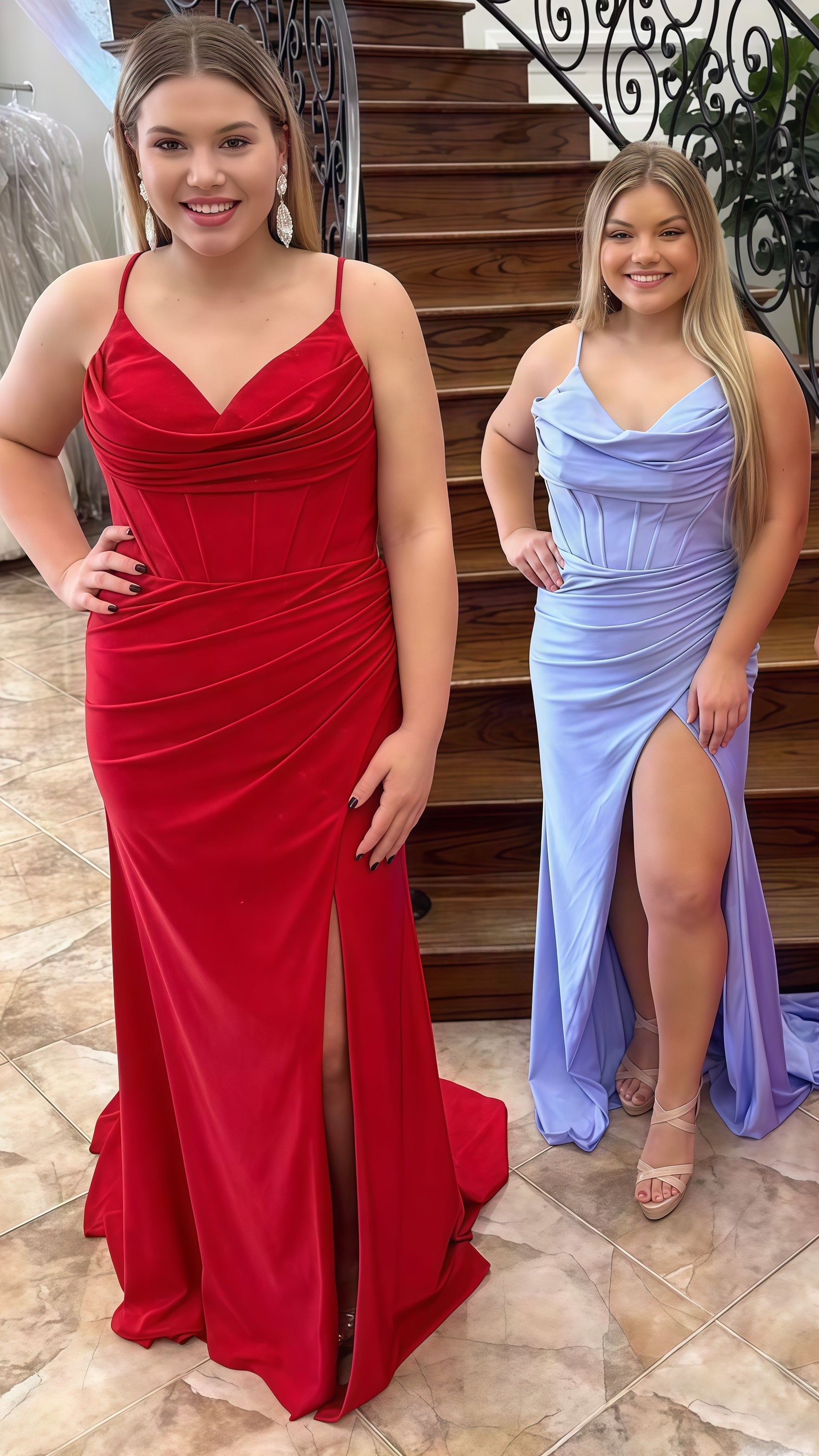 Spaghetti Straps Bodycon Prom Dress, Sleeveless Evening Party Dresses,AST1665