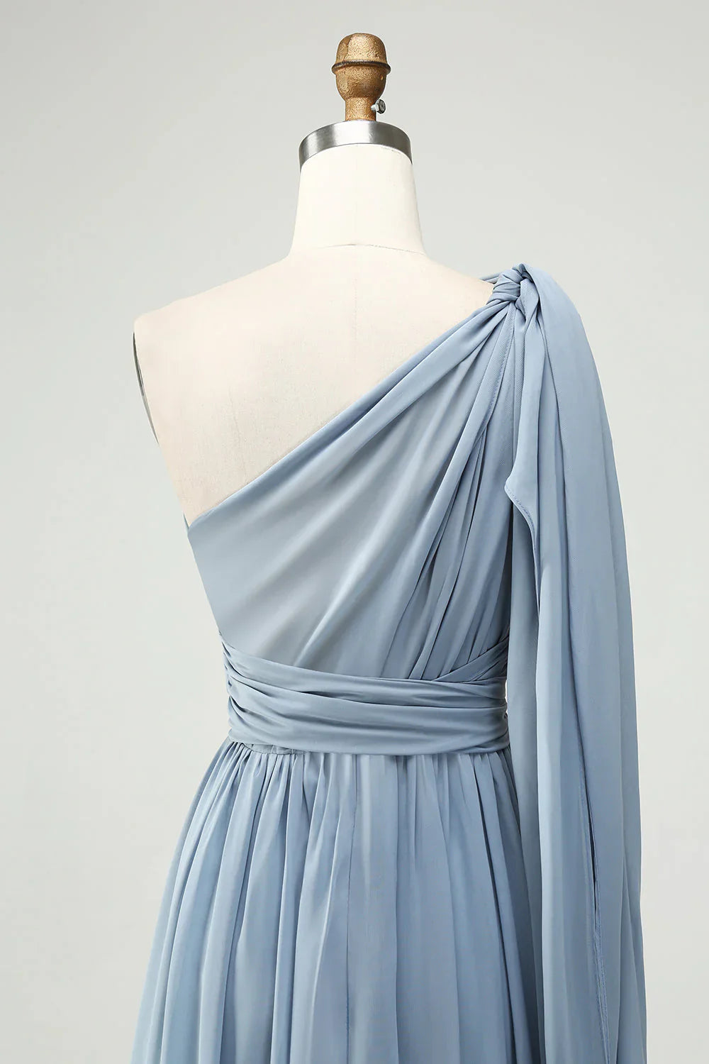 Convertible Chiffon A Line Long Bridesmaid Dress