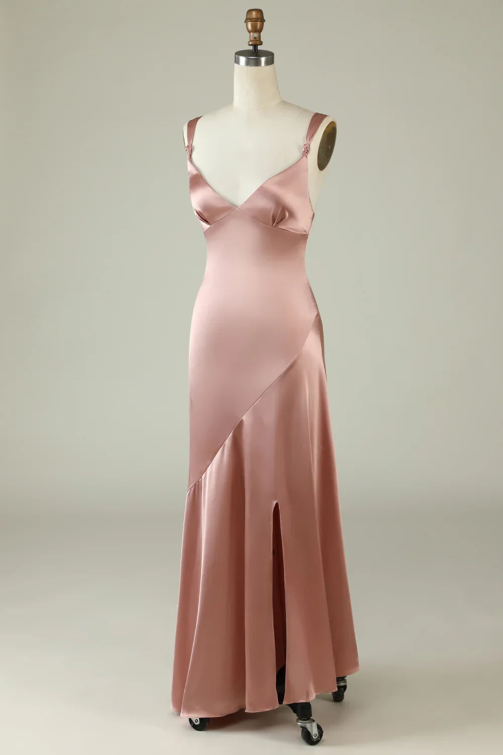 Asymmetrical Bridesmaid Dress With Slit
