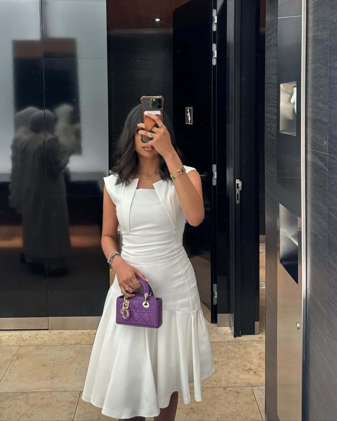 Knee Length White Satin Prom Dresses Modest Wedding Party Dress