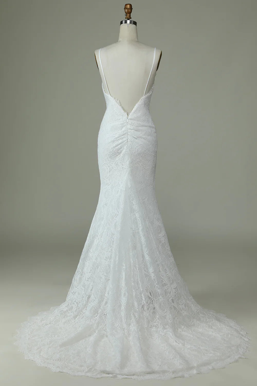 Aimishang Ivory Mermaid Lace Backless Wedding Dress