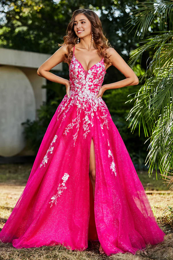 Aimishang Elegant Evening Dress Spaghetti Straps A Line Tulle Dress Prom Dresses