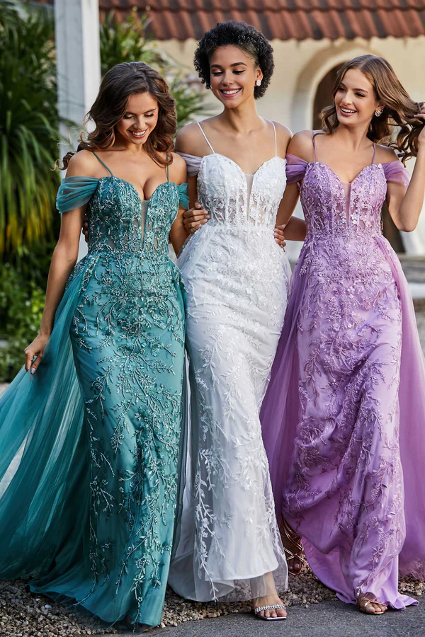 Aimishang Elegant Evening Dress Lace Up Back Off Shoulder Tulle Dress Prom Dresses