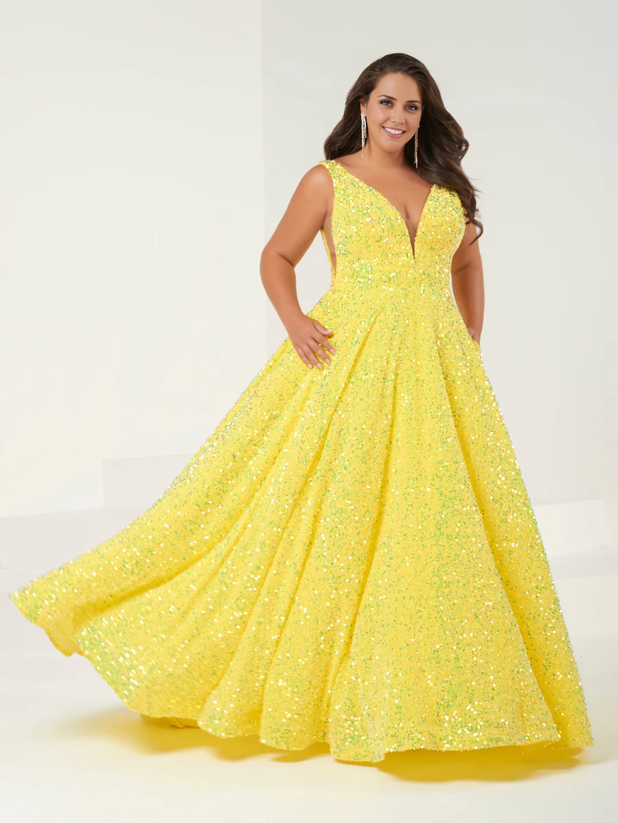 Aimishang Fashion Evening Dress Plus Size Velvet Sequin A-line Gown Prom Dresses