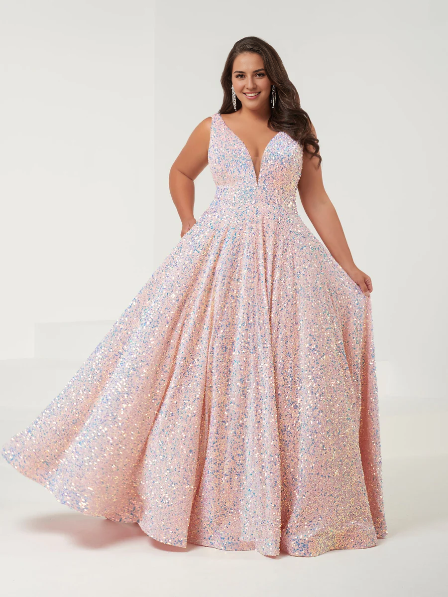 Aimishang Elegant Fall Wedding Guest Dress November Plus Size Velvet Sequin A-line Gown Evening Dress