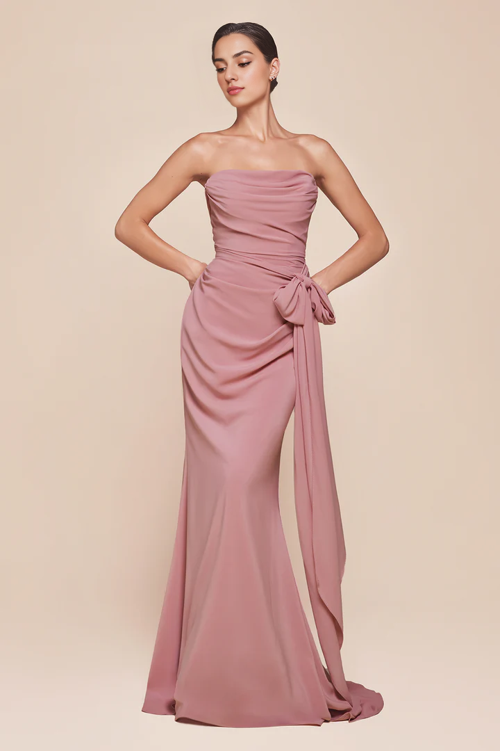 Aimishang Elegant Dresses Gowns Evening Dresses Chiffon Fitted Convertible Gown Formal Dresses