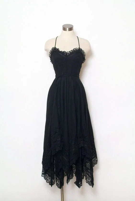 Aimishang Elegant Formal Black Dresses A Line Prom Dress Lace Formal Party Dress Evening Dress