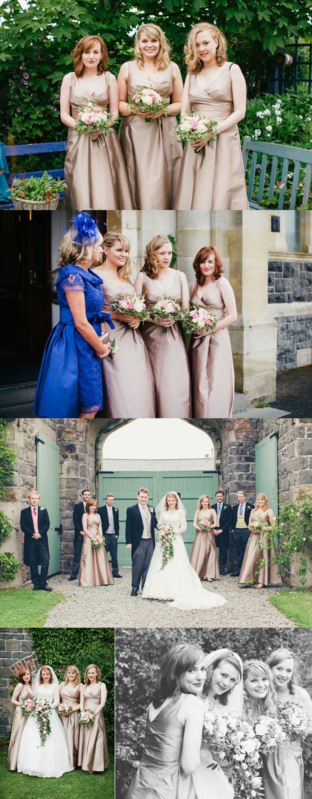 Simple Cheap Vintage Sleeveless V-neck Ball Gown Wedding Party Long A-line  Bridesmaid Dresses,DB090