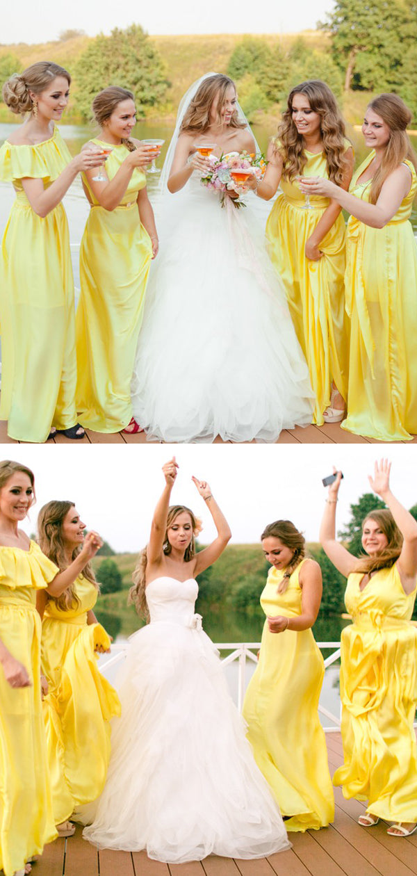 New Arrival Side Slit Floor-length Long Bridesmaid Dresses For Wedding.DB10587