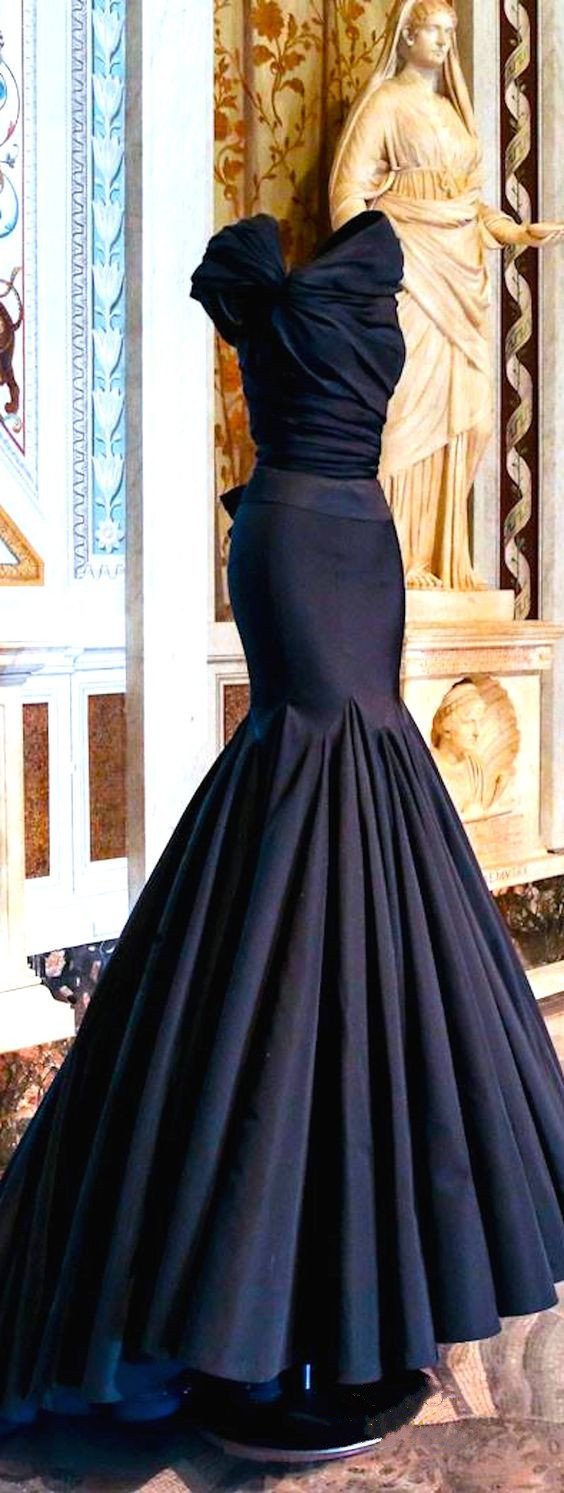 Unique Taffeta Mermaid Prom Evening Dresses 2017 Women's Couture Fashion